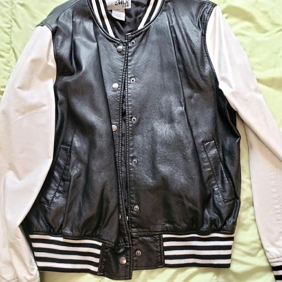 New Mix Other - leather bomber jacket